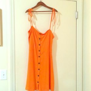 Topshop Button Mini Dress